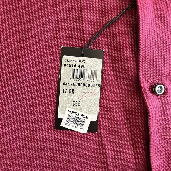 Hugo Boss Men's Burgundy Dress Shirt - Picture 4 of 4